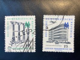 DDR 1961 Satz Leipziger Frühjahrsmesse gestempelt