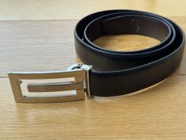 IZAC Leather Belt, Silver Buckle, Classy Look, One Size