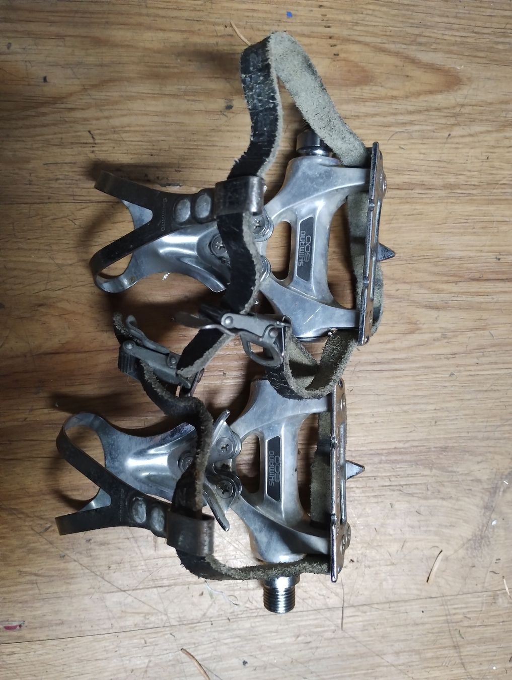 Pédales Shimano 600 Vintage Pour Vélo De Course - Occasion (sans Capuchons)