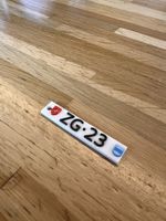 Personalisierbar 3D Autoschild Schlüsselanhänger Zug