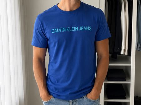 Calvin Klein Jeans T-Shirt blau Grösse M