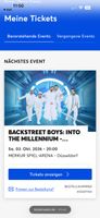 1 Konzert Ticket - Backstreet Boys - 3.10.26 - TOP Platz!!
