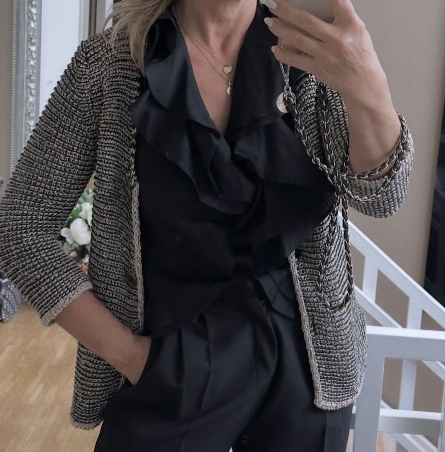 Zara Giacche: Zara Strickjacke Mehrfarbig Gestreift mit Lurex  – Usato da Zürich venduto da zor_9n5z 3