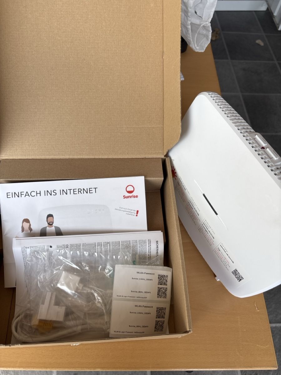 Sunrise Modems & Routeurs: Sunrise Internet Box neu im Karton – Neuf (Voir description) à Kaiserstuhl AG par mar_5k9x 2