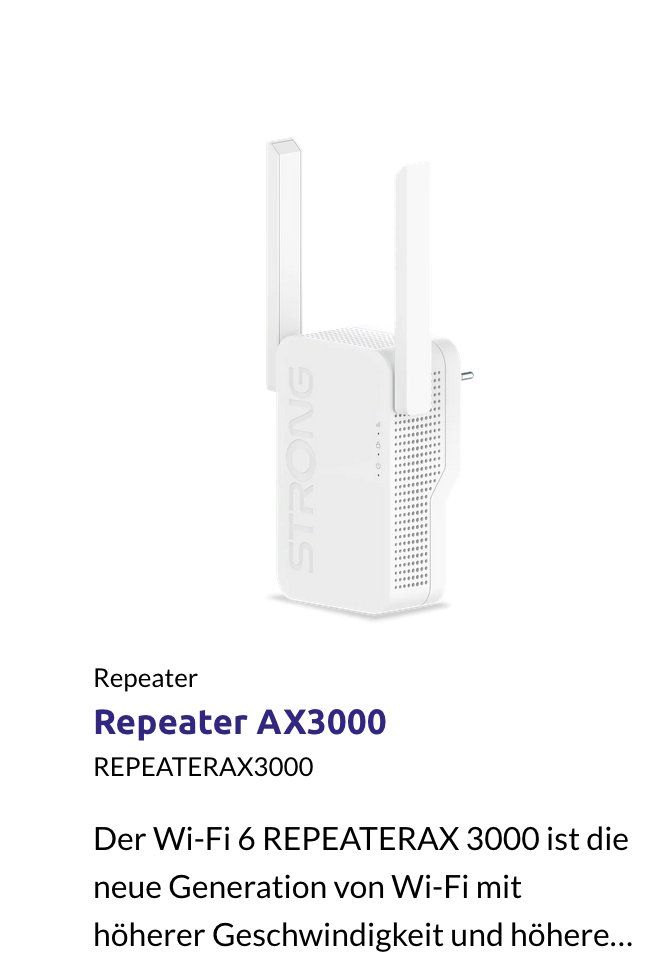 WiFi: Strong Repeater AX3000 – Nuovo (secondo la descrizione) da Hinwil venduto da Hadli 2