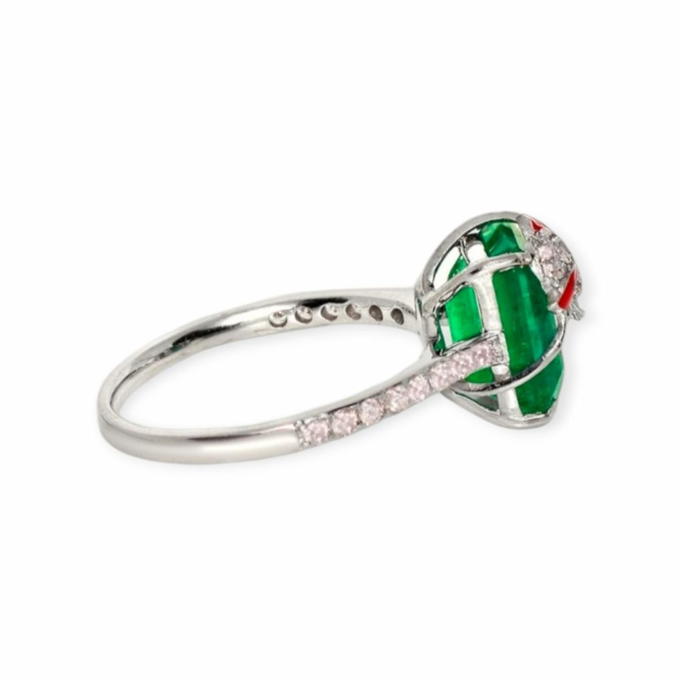 Anelli: Smaragd-Ring 14k Weissgold 3,21ct – Nuovo e nell'imballaggio originale da Illnau venduto da Juwelier_Mahler_GmbH 2