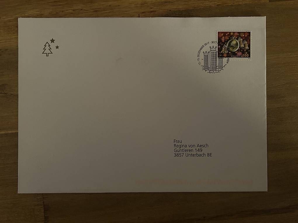Tutti i francobolli: Schweiz Weihnachtsbrief 2017  Sondermarke  – Usato da Elgg venduto da mel_72b9
