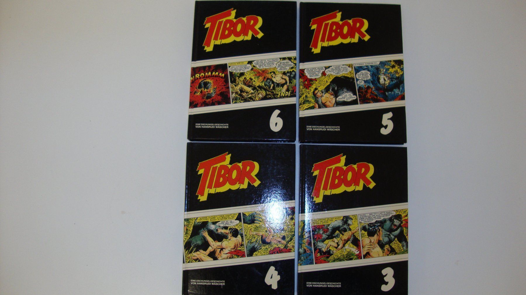 Fumetti: Vier Stück TIBOR Comic- Sammelbände – Usato da Zürich venduto da adamhasler