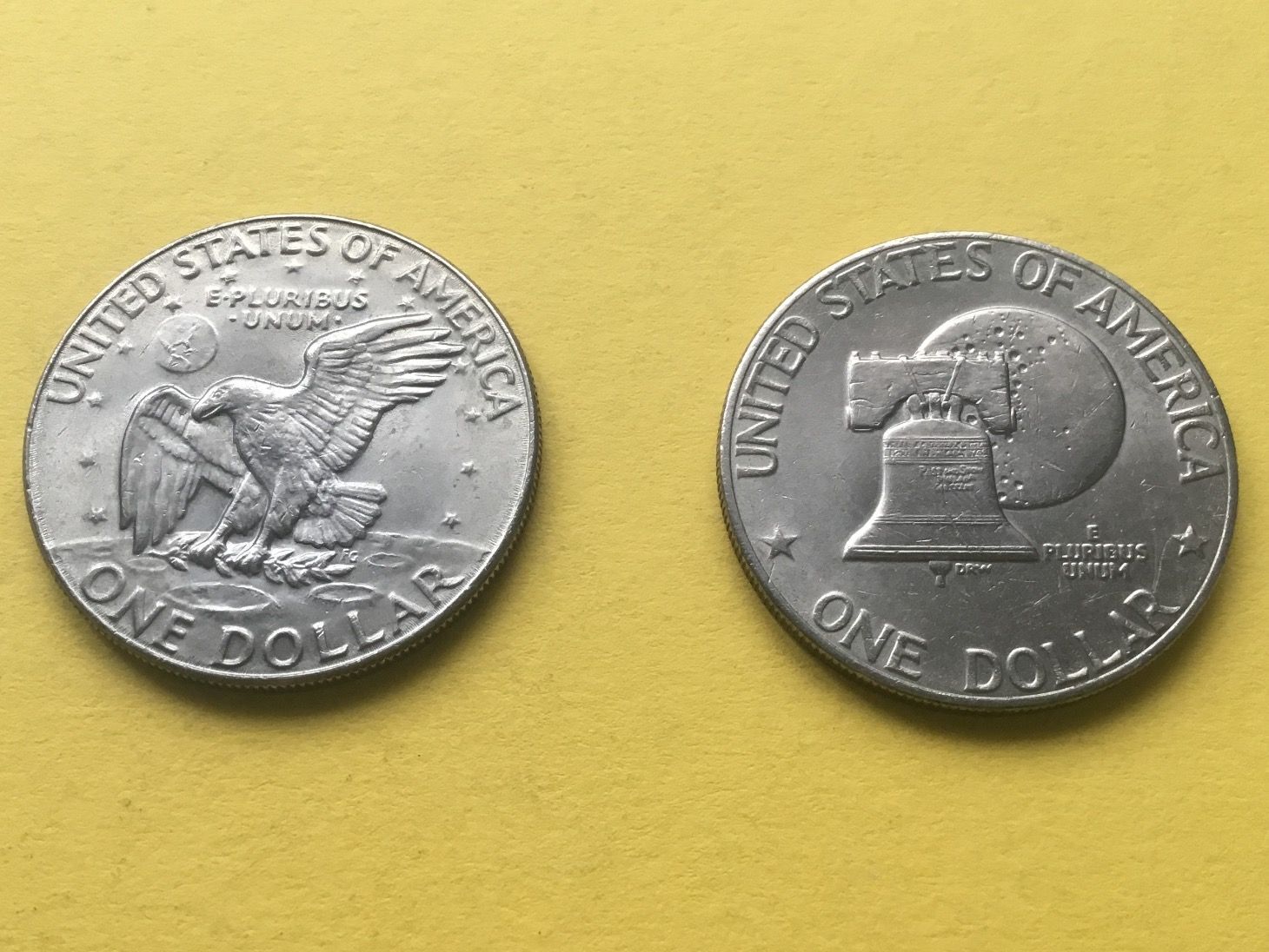 Tutti le monete: 2x  Ein  Dollar Münze VZ ++ – Usato da St. Margrethen SG venduto da alfapeugeot10