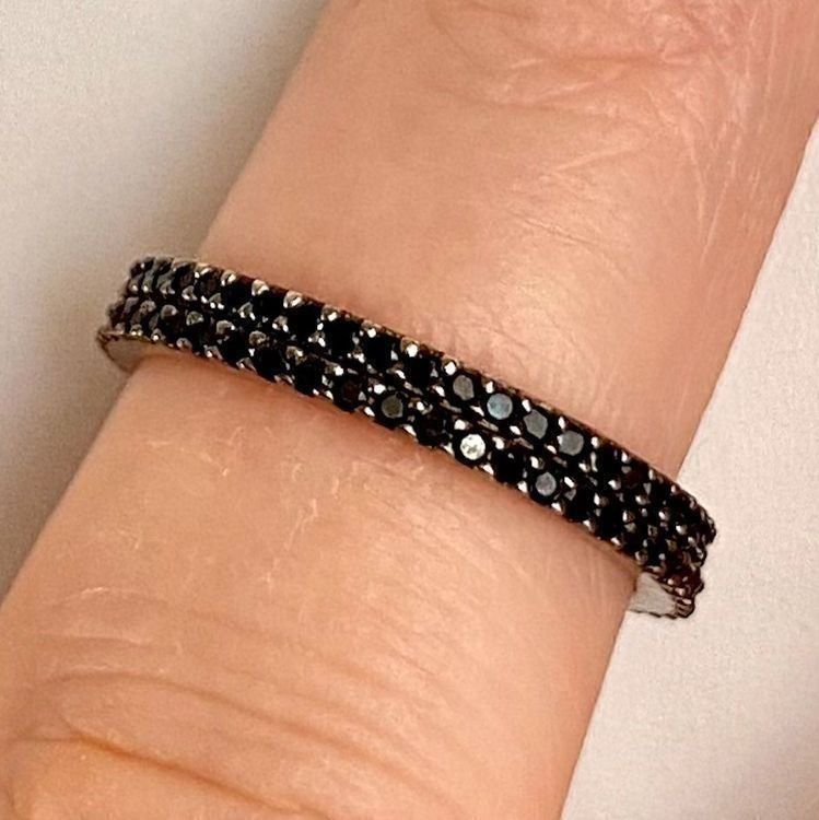 Anelli: Ring Alliance fein schwarz Zirkonia Silber Statement 50 – Nuovo e nell'imballaggio originale da Zürich venduto da goldfisch.schmuck 3