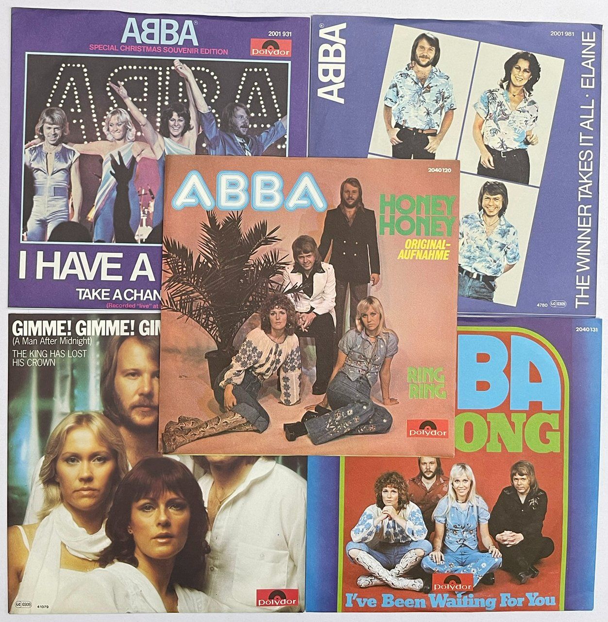 Schallplatten: Singles: 5x ABBA (Schweizer Pressungen) ... Gratis Versand! – Gebraucht aus Frenkendorf von Yard-Sale-2000
