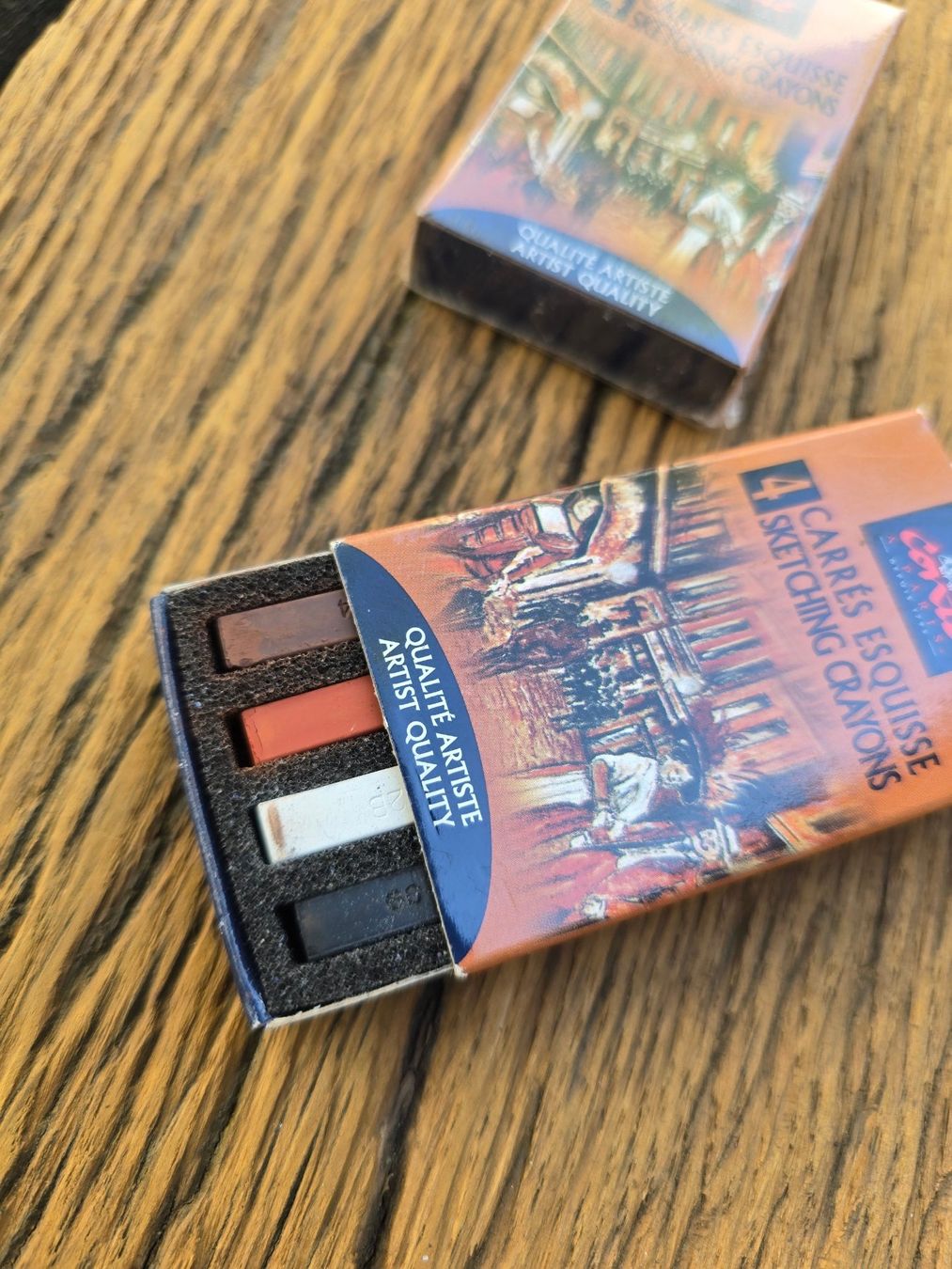 Matite, matite colorate & gessi: Freizeit: Conté à Paris 4 Sketching Crayons – Nuovo e nell'imballaggio originale da Romanshorn venduto da Rachacha 1