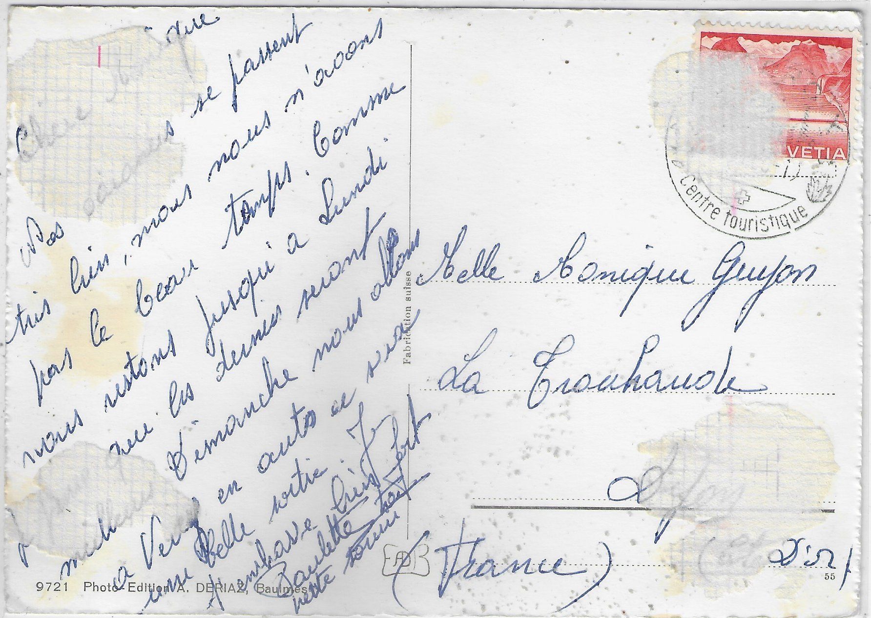 Cartoline postali: Au Chasseron - Multiview – Usato da Ettingen venduto da Kartenplanet 1