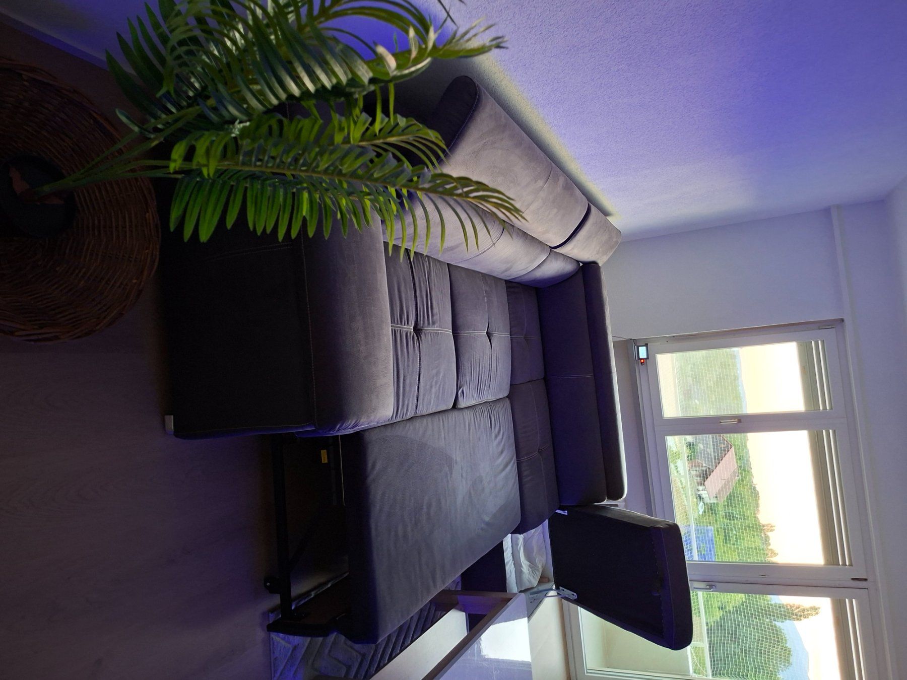 Conforama Divani: Ecksofa mit Bettfunktion dunkelgrau guter Zustand – Nuovo (secondo la descrizione) da Rickenbach SO venduto da sem_t988 1