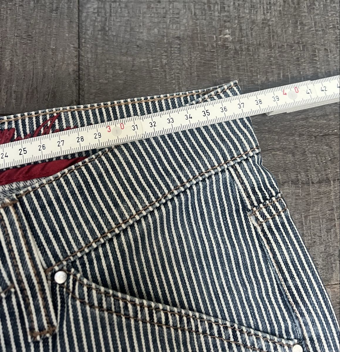 Jeans: Stylische gestreifte Mac Jeans, Grösse 38 – Usato da Horgen venduto da Baroseda 2