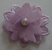 Applique Dentelle FLEUR LILA 5 cm