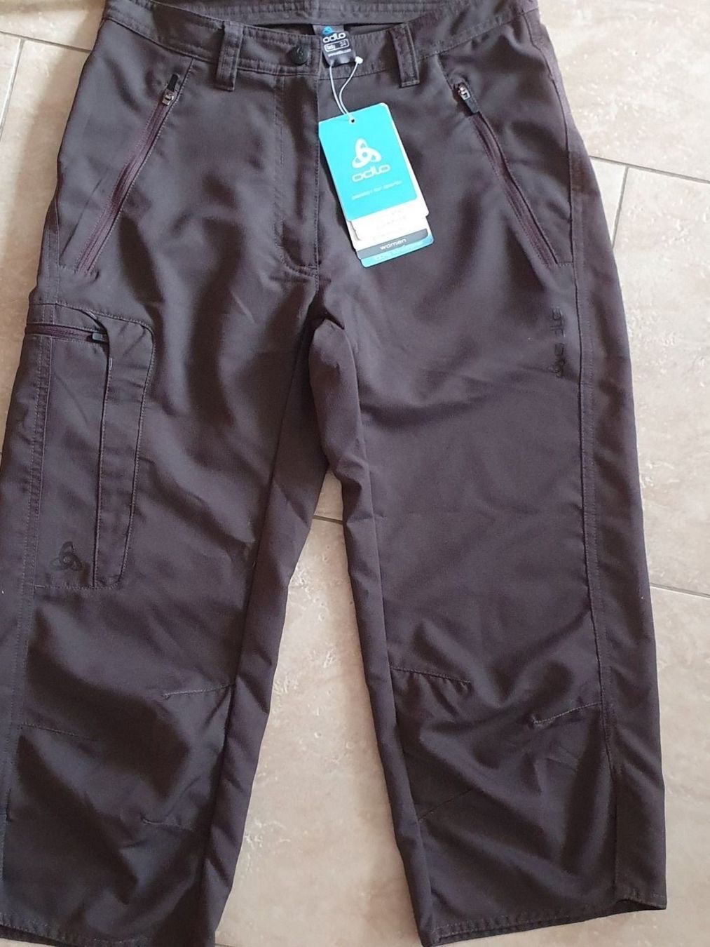 Odlo Pantaloni: NEU ODLO 7/8 WANDERHOSE Gr.34 – Nuovo e nell'imballaggio originale da Urdorf venduto da villakagu