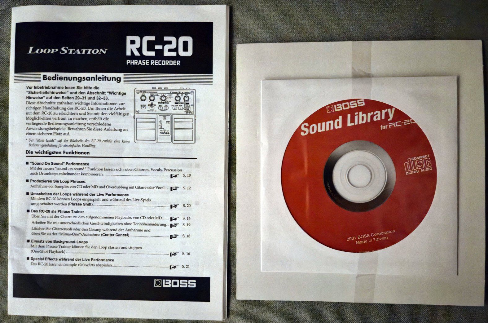 Strumenti musicali: Boss RC-20  Phrase Recorder 5 1/2Min – Usato da Jona venduto da brackets 3