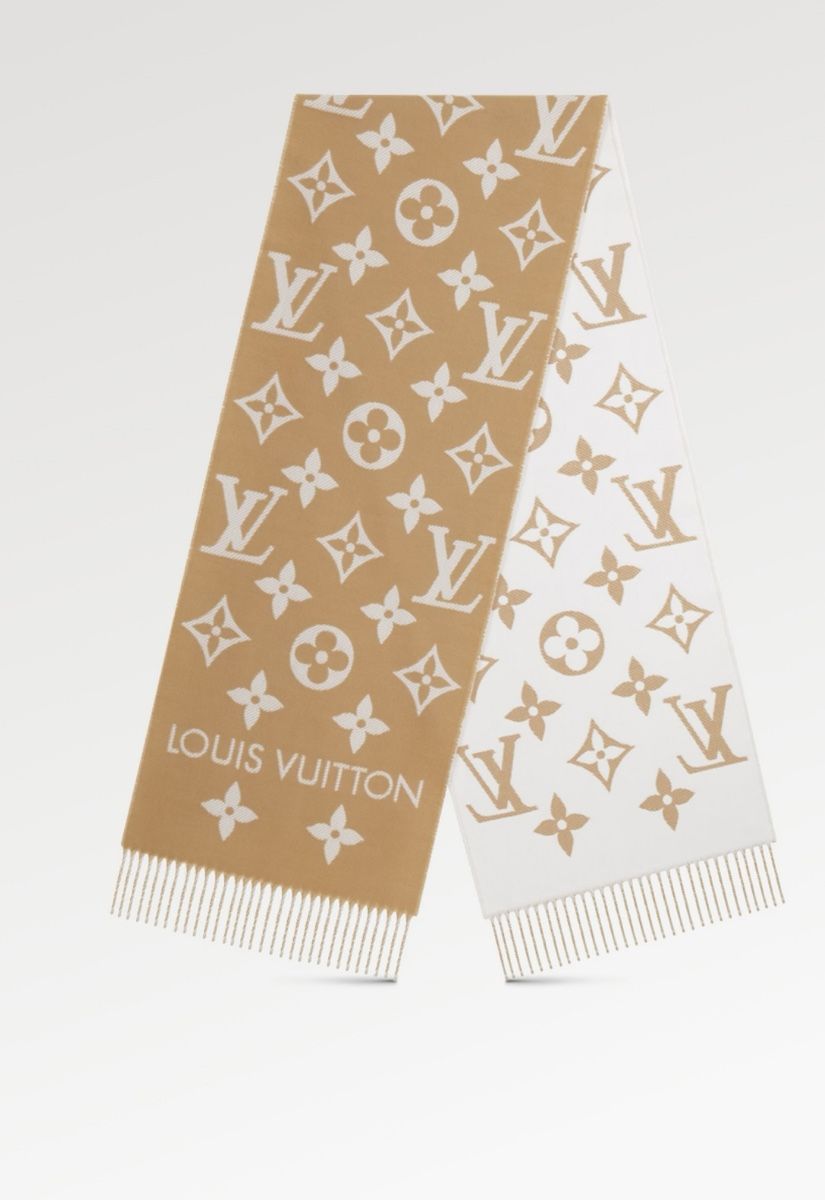 Louis Vuitton Foulard & Sciarpe: LOUIS VUITTON Essential Monogram Scarf (NEW) – Nuovo e nell'imballaggio originale da Zürich venduto da Angela_Fashion_Lover 1
