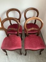 4 Stühle Louis Philippe in Nussbaumholz