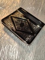 Zigaretten Roll Box Drehmaschine  farbe silber mit deko