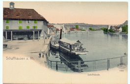 SCHAFFHAUSEN a. Rh. - Schifflände - Dampfschiff