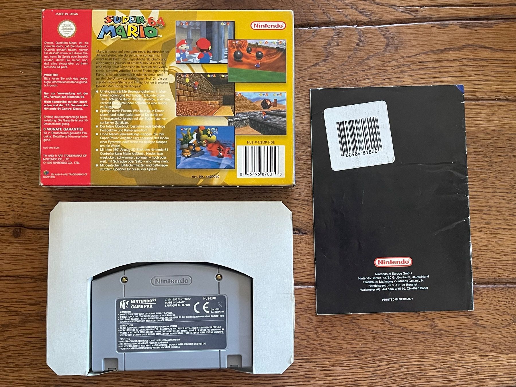 Nintendo Giochi: Nintendo 64 Super Mario 64 PAL in Orginalverpackung – Usato da Zuerich venduto da Dorsi 1