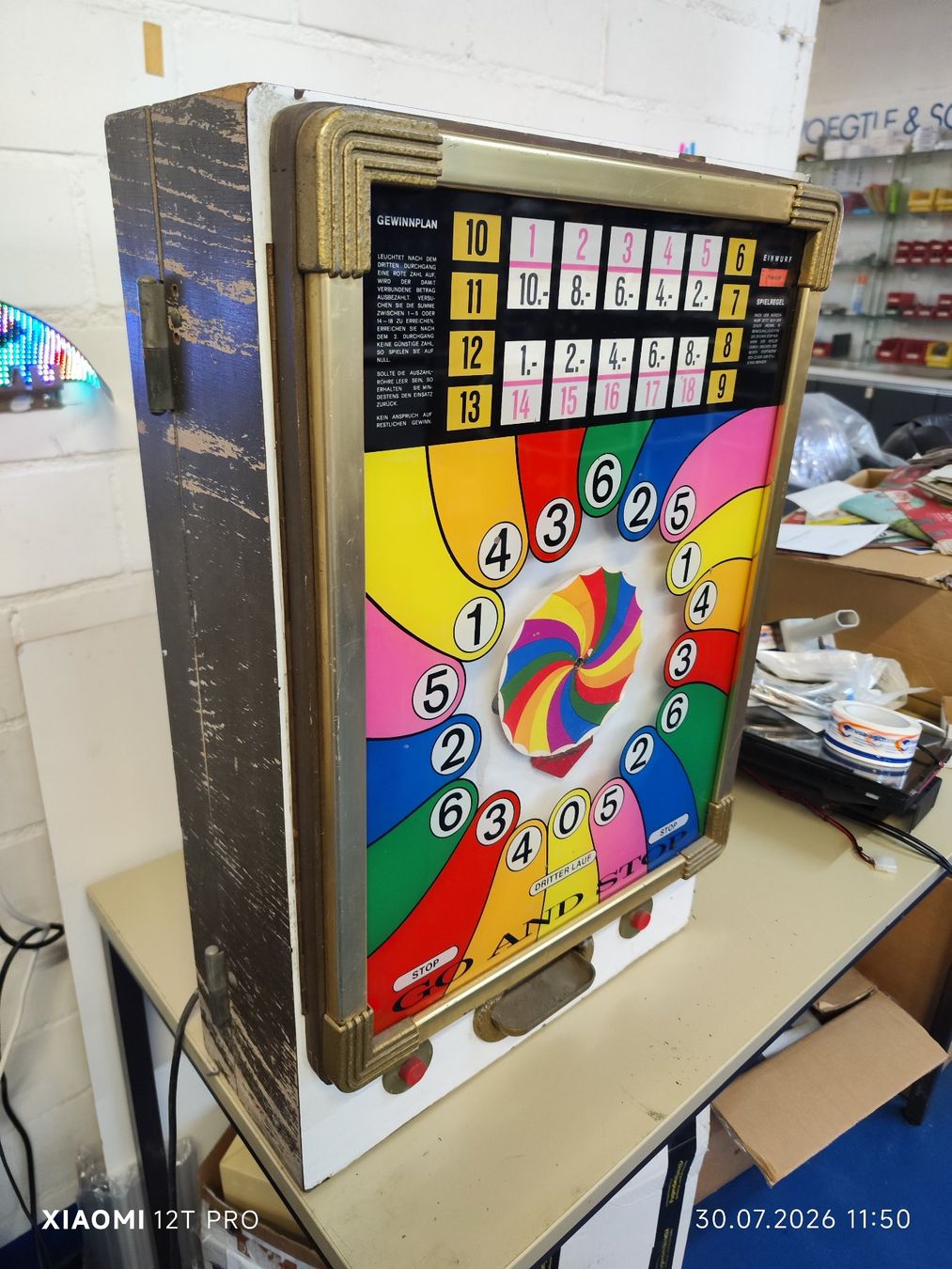 Spielautomaten: GELDSPIELER GO AND STOP – Defekt aus Zeiningen von VSA-AG 2