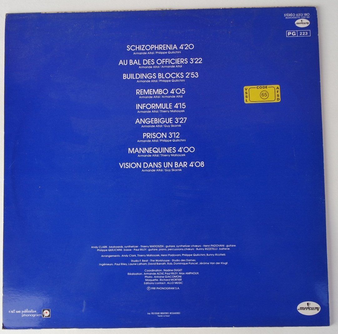 Dischi in vinile: Armande Altaï   Informule – Usato da Castelrotto venduto da sepiadesign 1