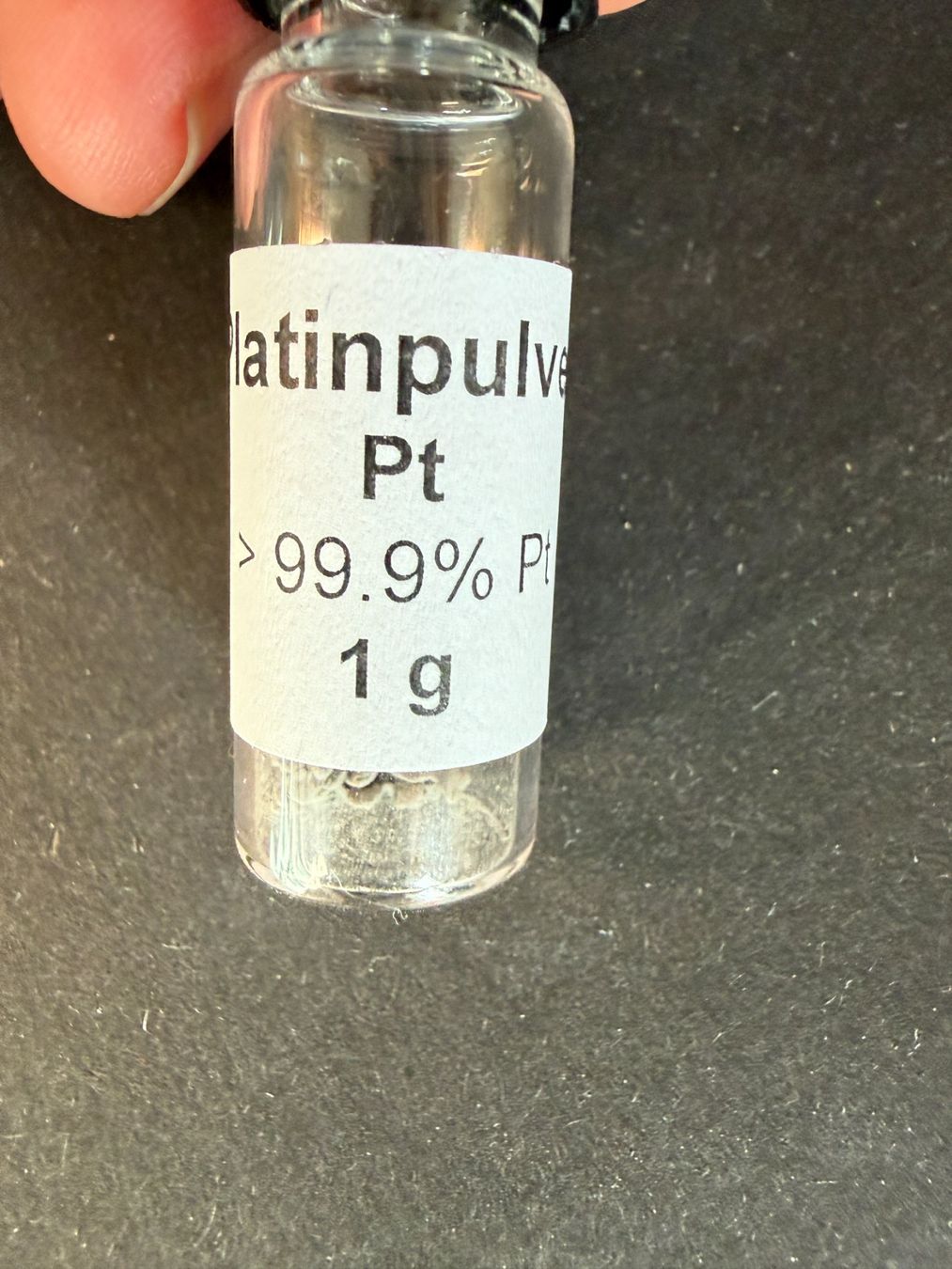 Metalli preziosi: Platin, Pulver, 99,9% Pt, 1 g – Usato da Lützelflüh-Goldb venduto da Elementis