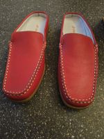 Pratik Jericho Lederschuhe Rot Gr. 39 - Sommer-Slipper ☀️