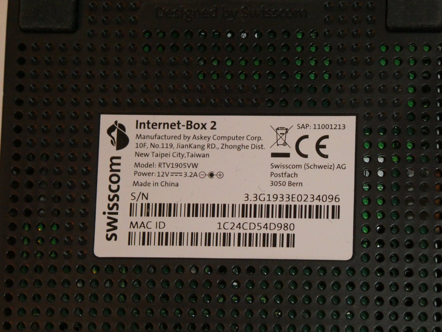 Swisscom Modems & Router: Swisscom Internet-Box 2 – Gebraucht aus Mels von KOSL 4
