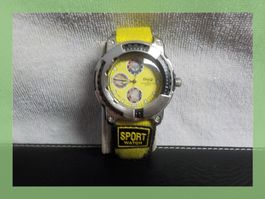 Timing Sport Uhr - Gelb/Schwarz - Top Zustand!