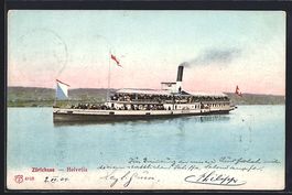 Salondampfer Helvetia auf dem Zürichsee