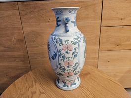 Vase décor floral et oiseaux 🌸🐦🏺✨