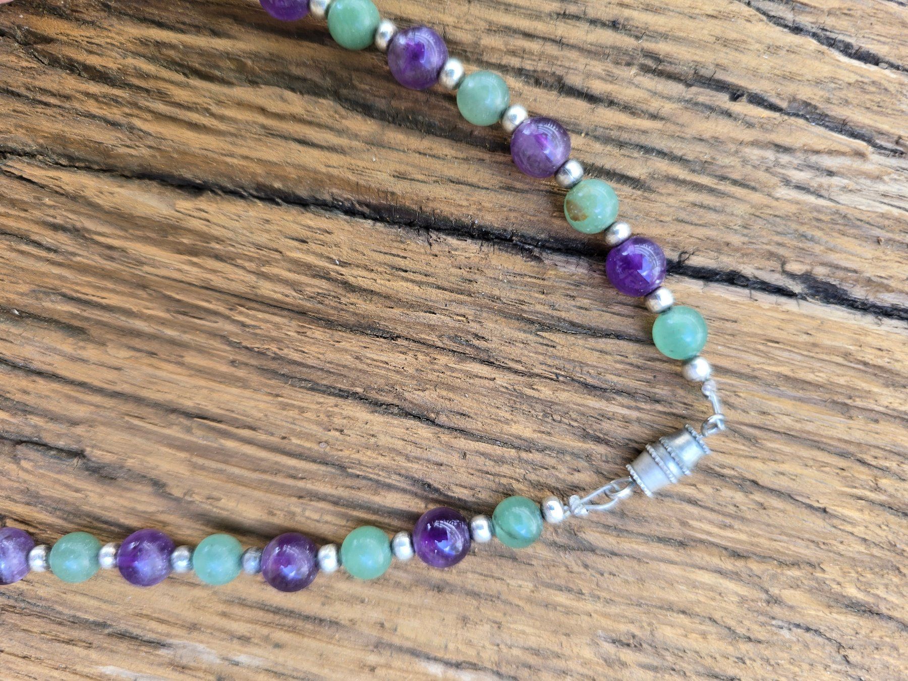Colliers: Schmuck: Collier Steine/Silberperlen – D'occasion à Romanshorn par Rachacha 2