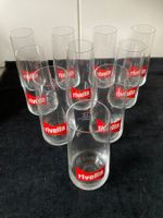 10 schöne und ältere RIVELLA - Gläser 3dl geeicht -Ritzenhof
