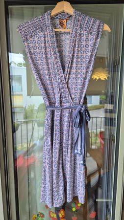 Abito midi incrociato Tory Burch con tasche – Taglia S