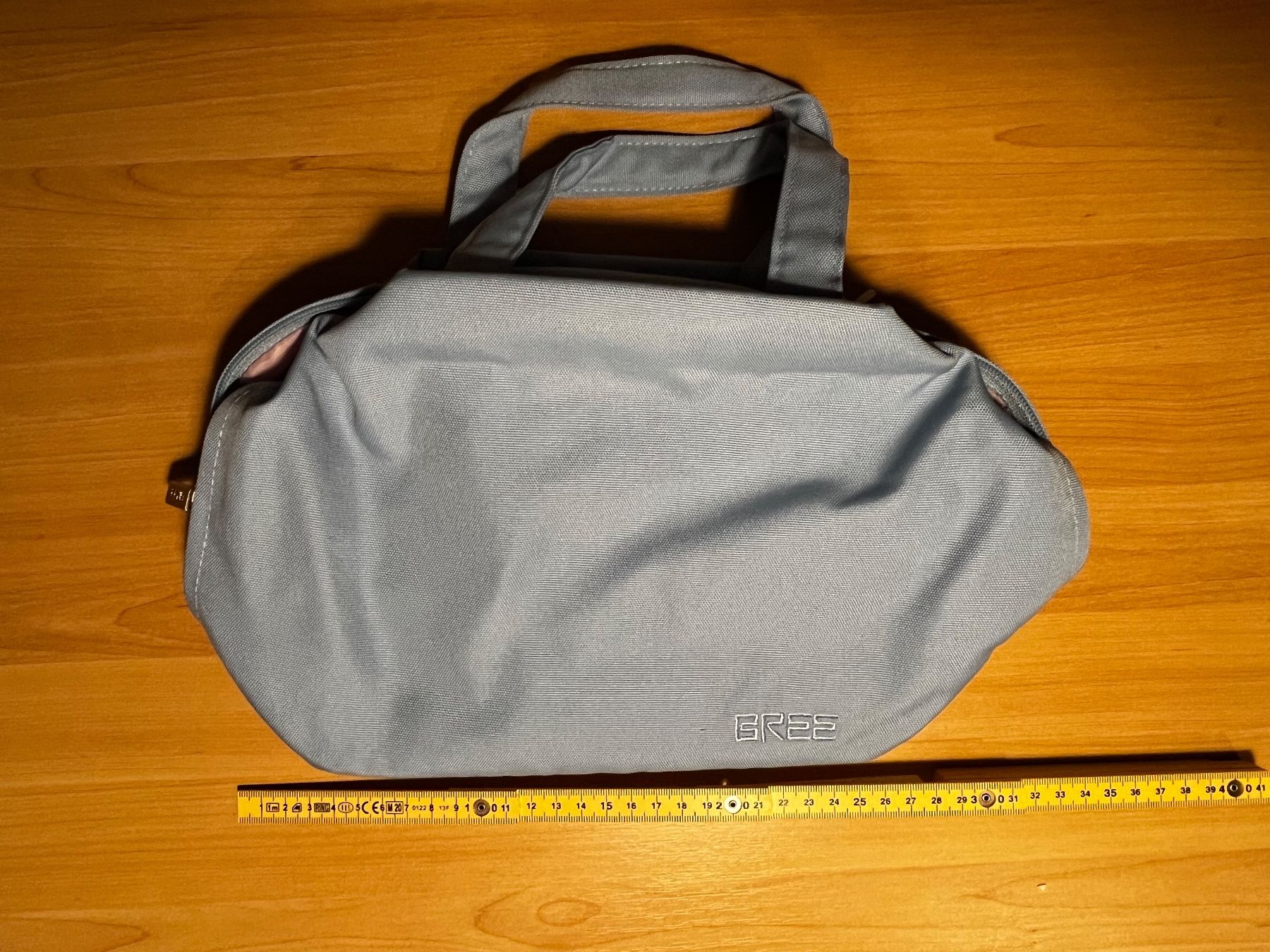 Bree Taschen: Bree Stofftasche hellblau mit rosa – Gebraucht aus Ziefen von Madame1982