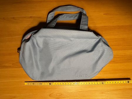 Bree Stofftasche hellblau mit rosa