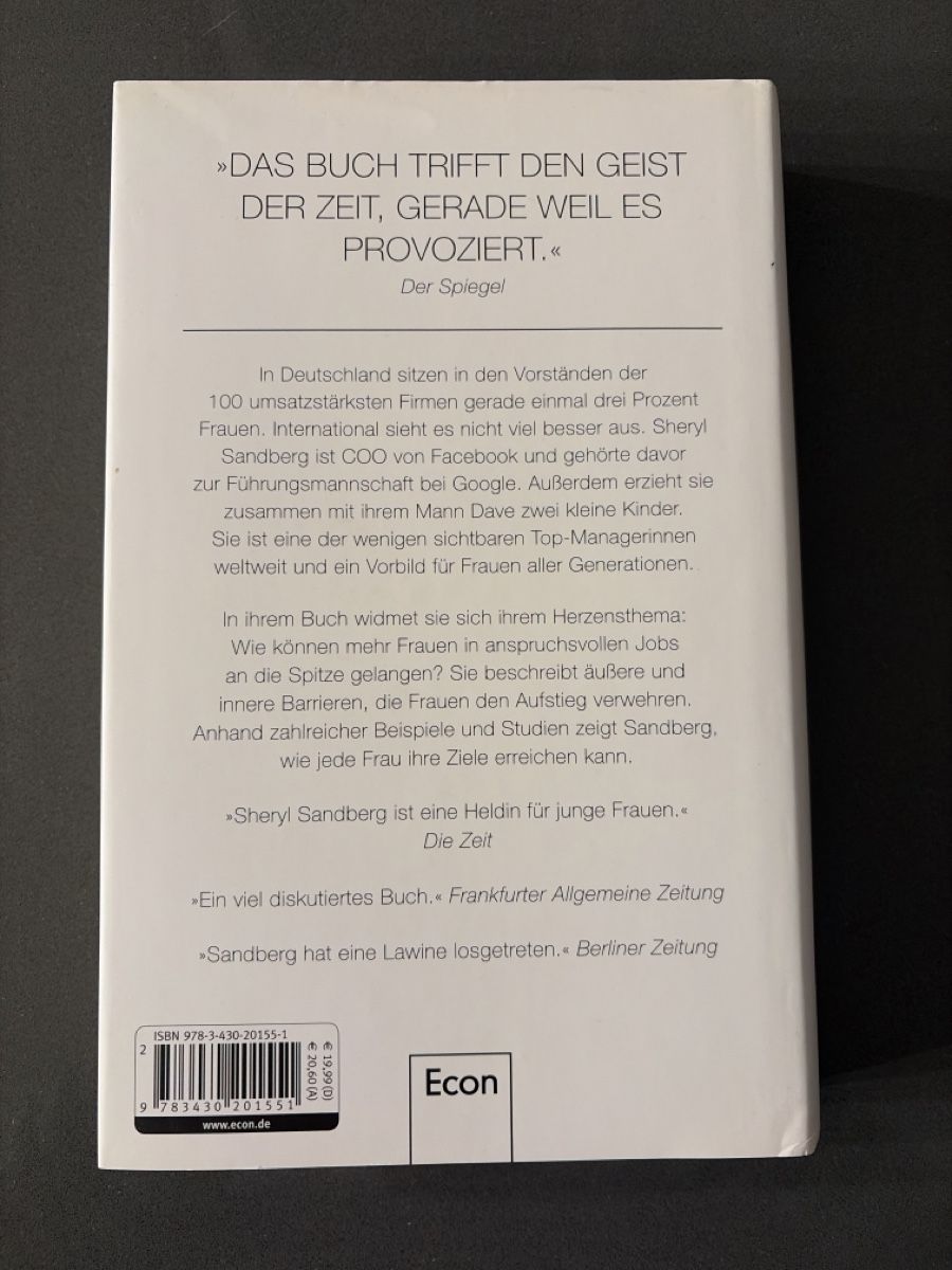 Bücher: LEAN IN – Neu (gemäss Beschreibung) aus Winterthur von may_7vq8 1
