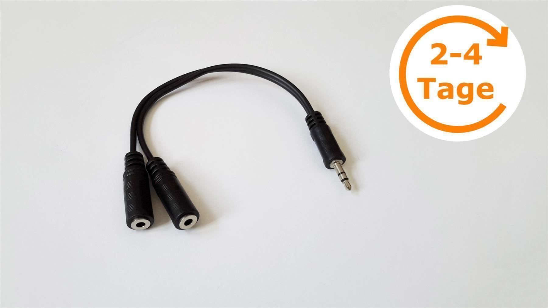Kabel: Audiokabel 3.5 mm Stecker 2x Buchse 0.2m – Neu und originalverpackt aus St. Gallen von cointec