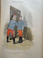 Courteline Le train de 8h.47 Kolorierte Illustrationen. 1900