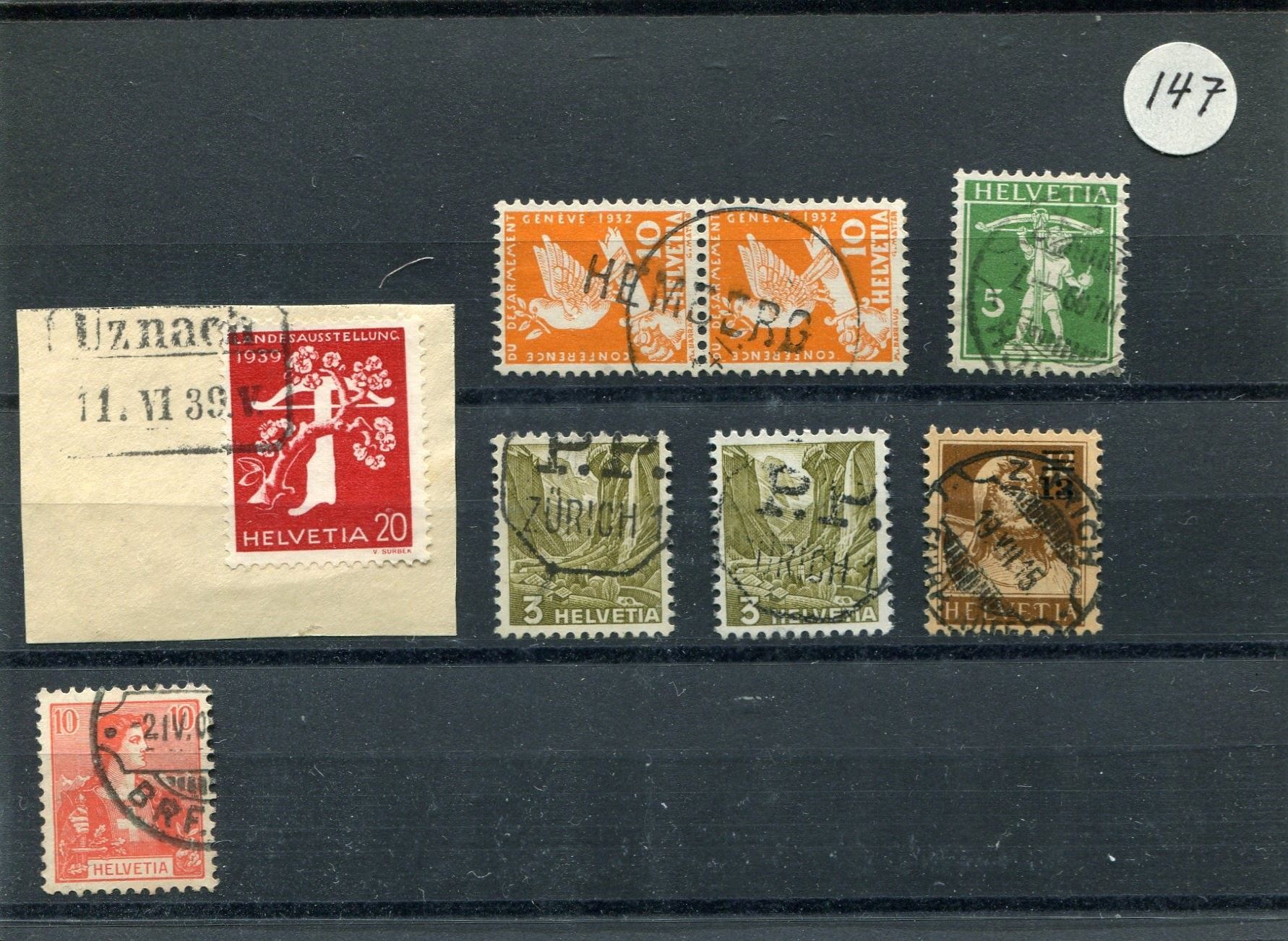 Tutti i francobolli: Kleines Lot mit interessanten Stempel – Usato da Winterthur venduto da Kyoung