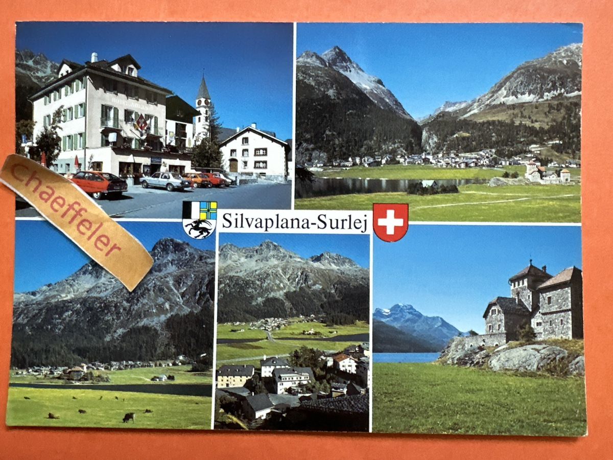 Cartoline postali: Silvaplana, Oberengadin. – Usato da Zürich venduto da Chaeffeler