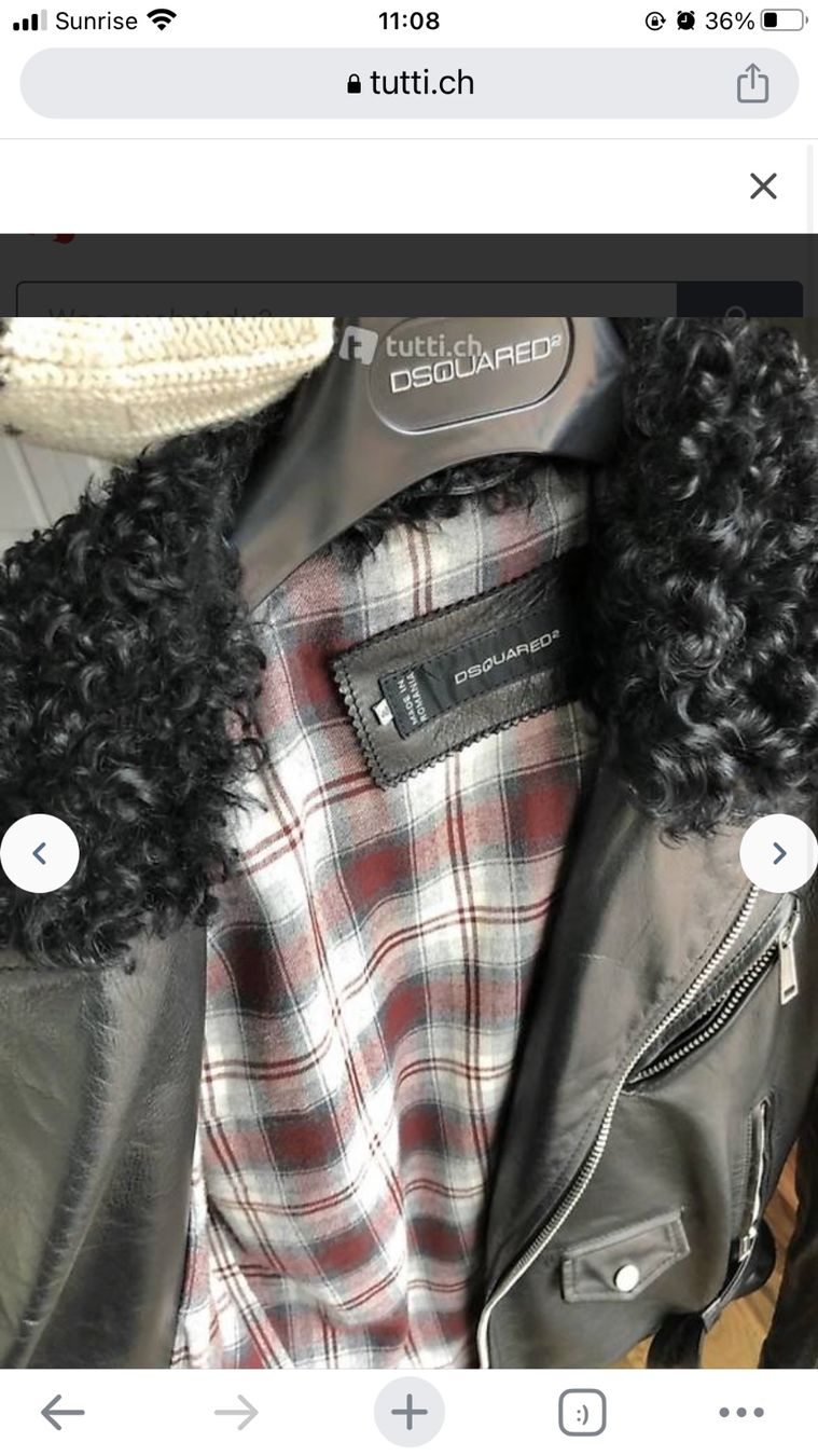 Dsquared2 Giacche: Dsquared Leder Jacke Gr. 48 – Usato da Zürich venduto da AryaLia 1