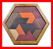 Holzpuzzle Knobelspiel Formen knifflig Puzzle Knobeln Holz