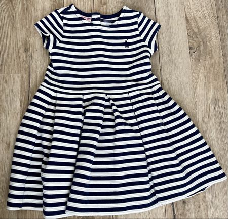 NEU Ralph Lauren Kleid Gr. 80 blau-weiß gestreift