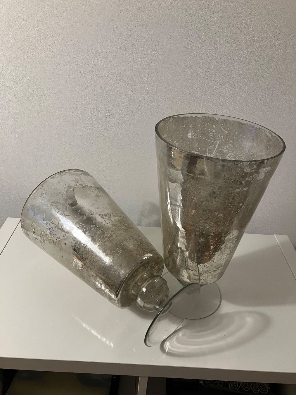 Vasi & Recipienti: Grosse Silberglas Kelch-Vasen – Usato da Balsthal venduto da mau_pz8m 2