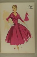 MODE, MODEZEITSCHRIFT CROQUIS DE ROBES HIVER 1957